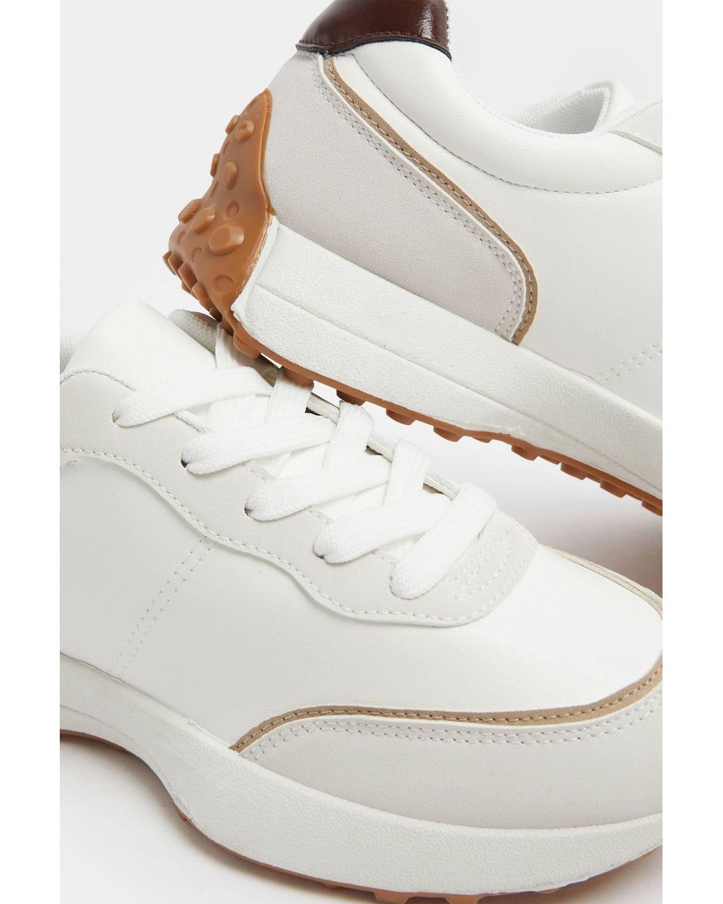 Yours Blue Faux Leather Trainers