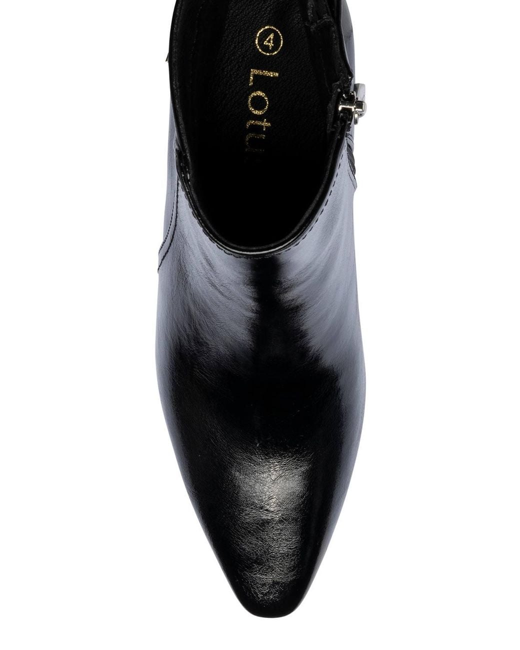 Lotus Black 'Ripley' Heeled Ankle Boots