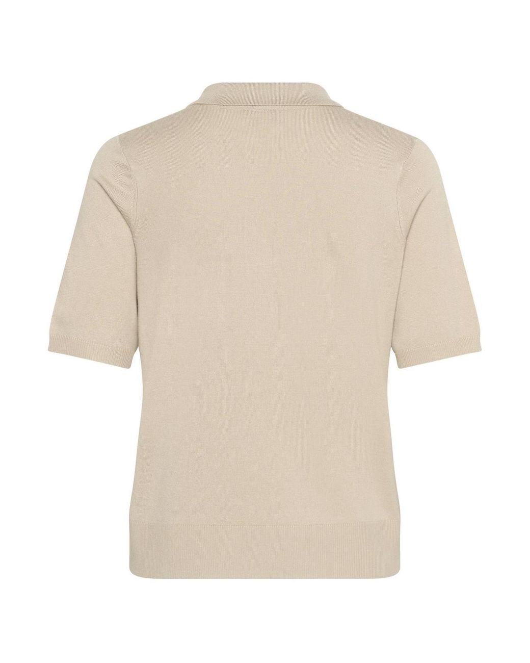 Kaffe Natural Kalizza Short Sleeves Polo Pullover