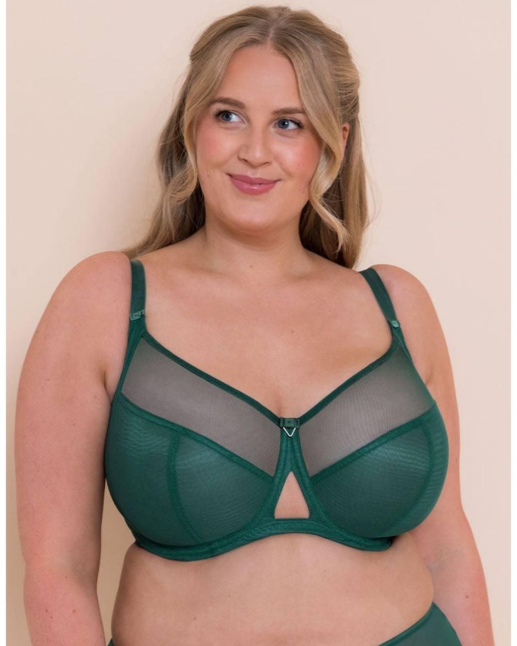 Curvy Kate Green Victory Side Support Balcony Bra Wired Lingerie