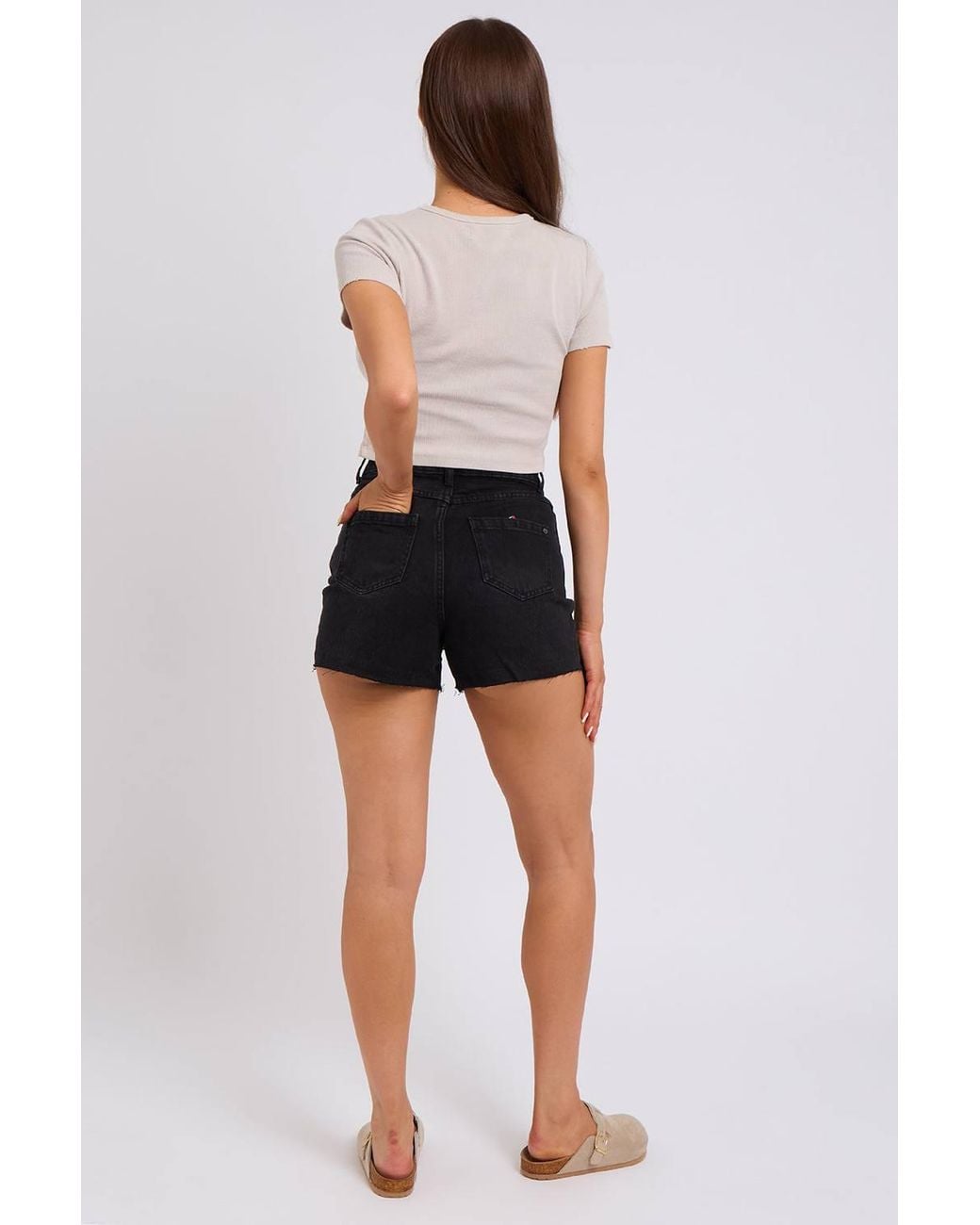 Urban Bliss Black Pleat Short
