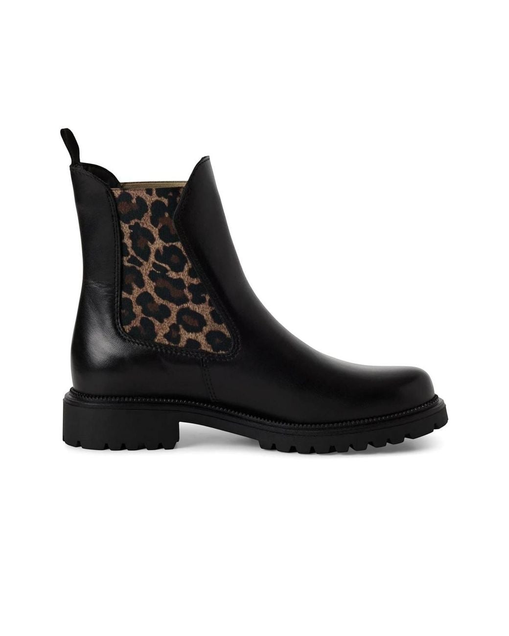 Infinity Leather Black Tamaris Leather Classic High Chelsea Ankle Boots