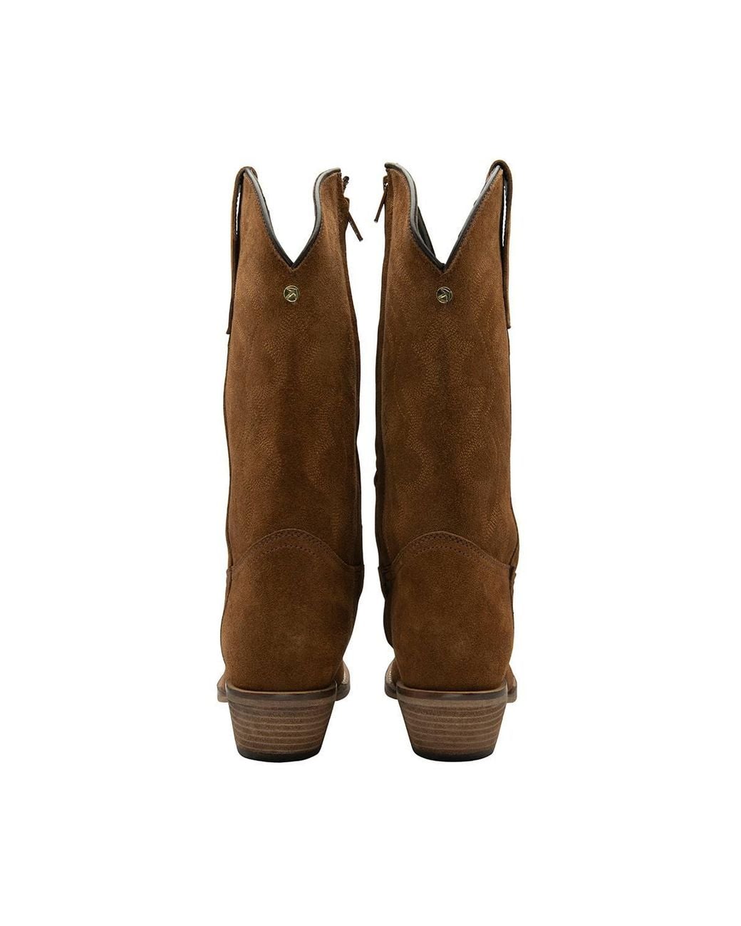 Ravel Brown Rust Suede 'Taylor' Cowboy Boots