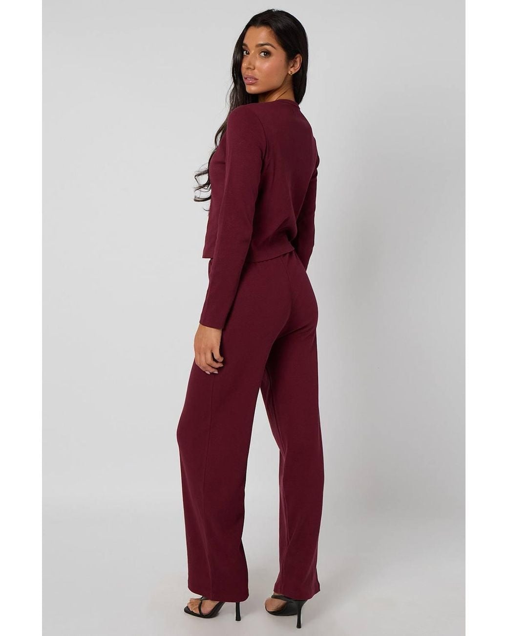 Urban Bliss Red Button Front Top