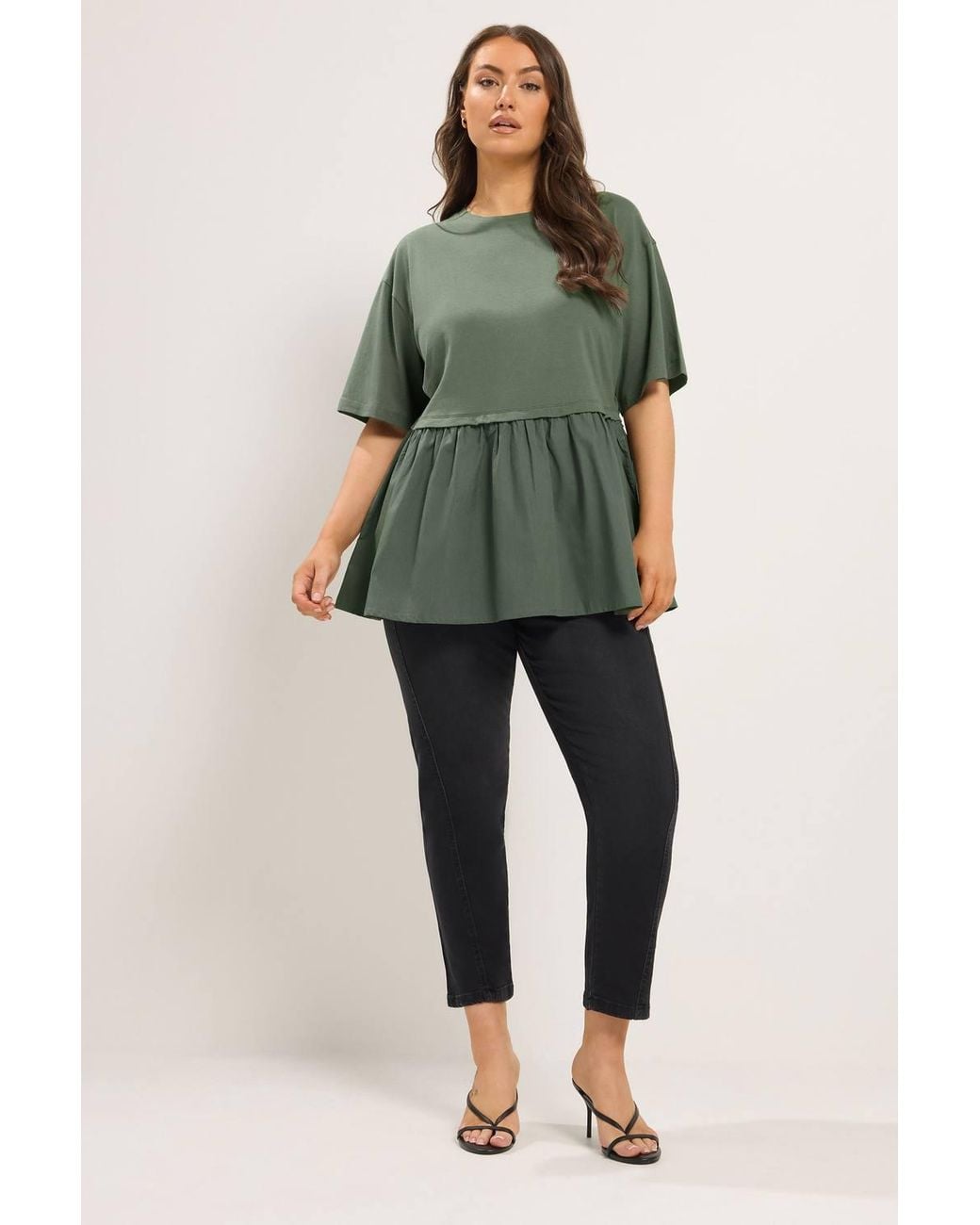Yours Green Poplin T-Shirt