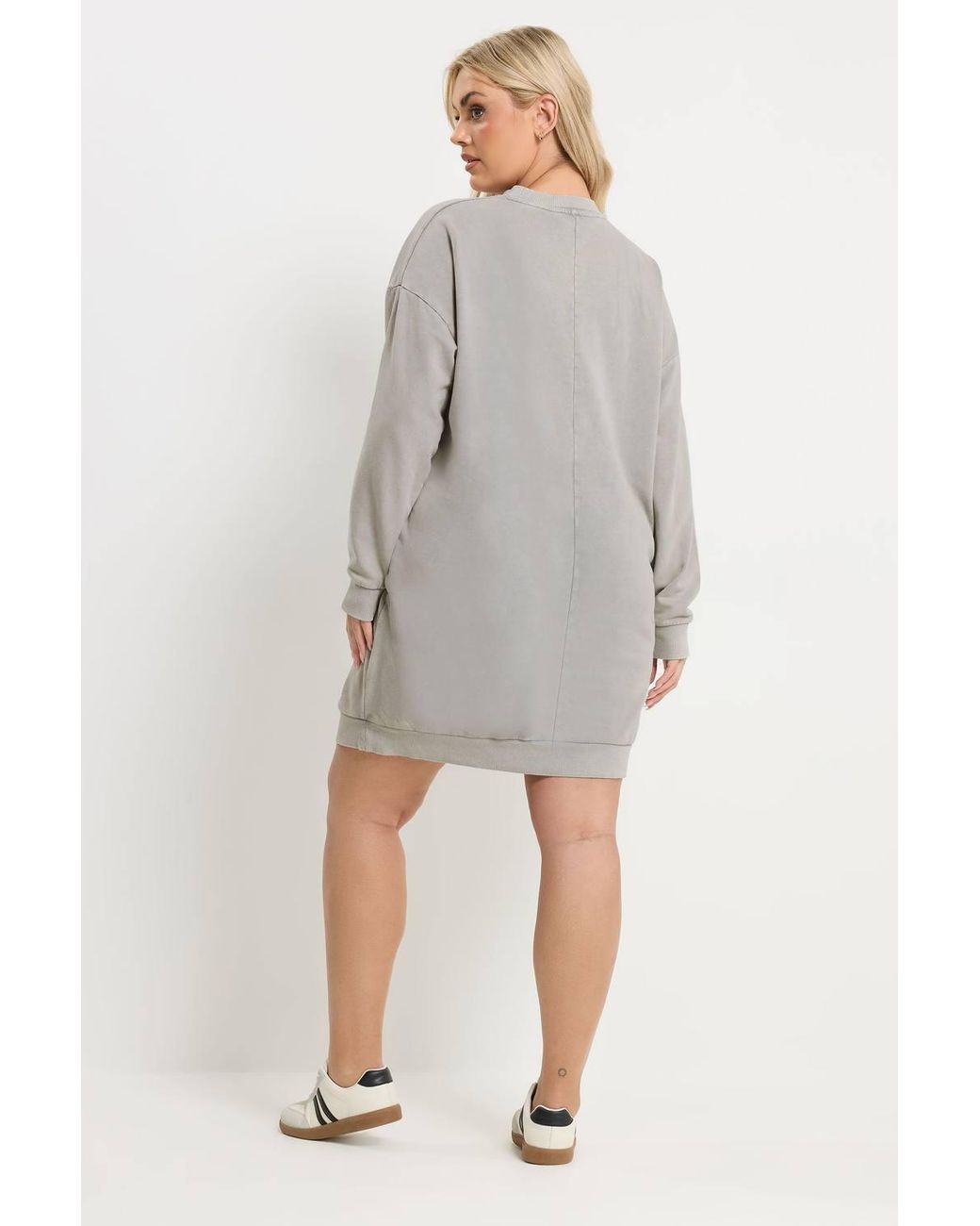 Yours Gray Soft Touch Jumper Dress