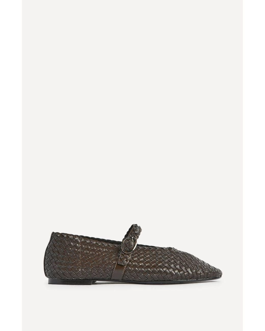 Linzi White Debut Handwoven Ballet Flats