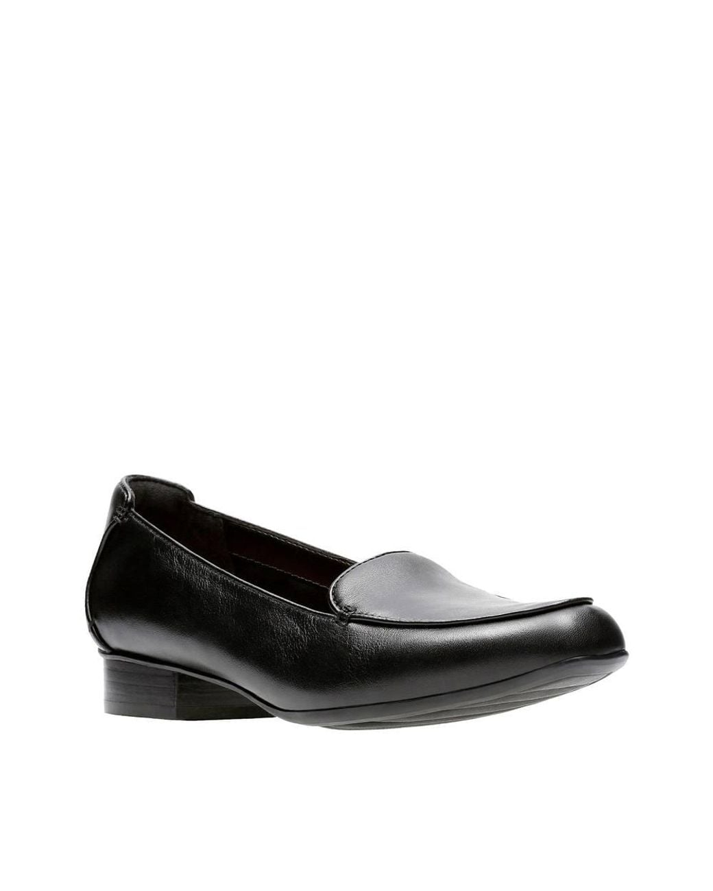 Clarks Black Keesha Luca Loafers, Slip Ons