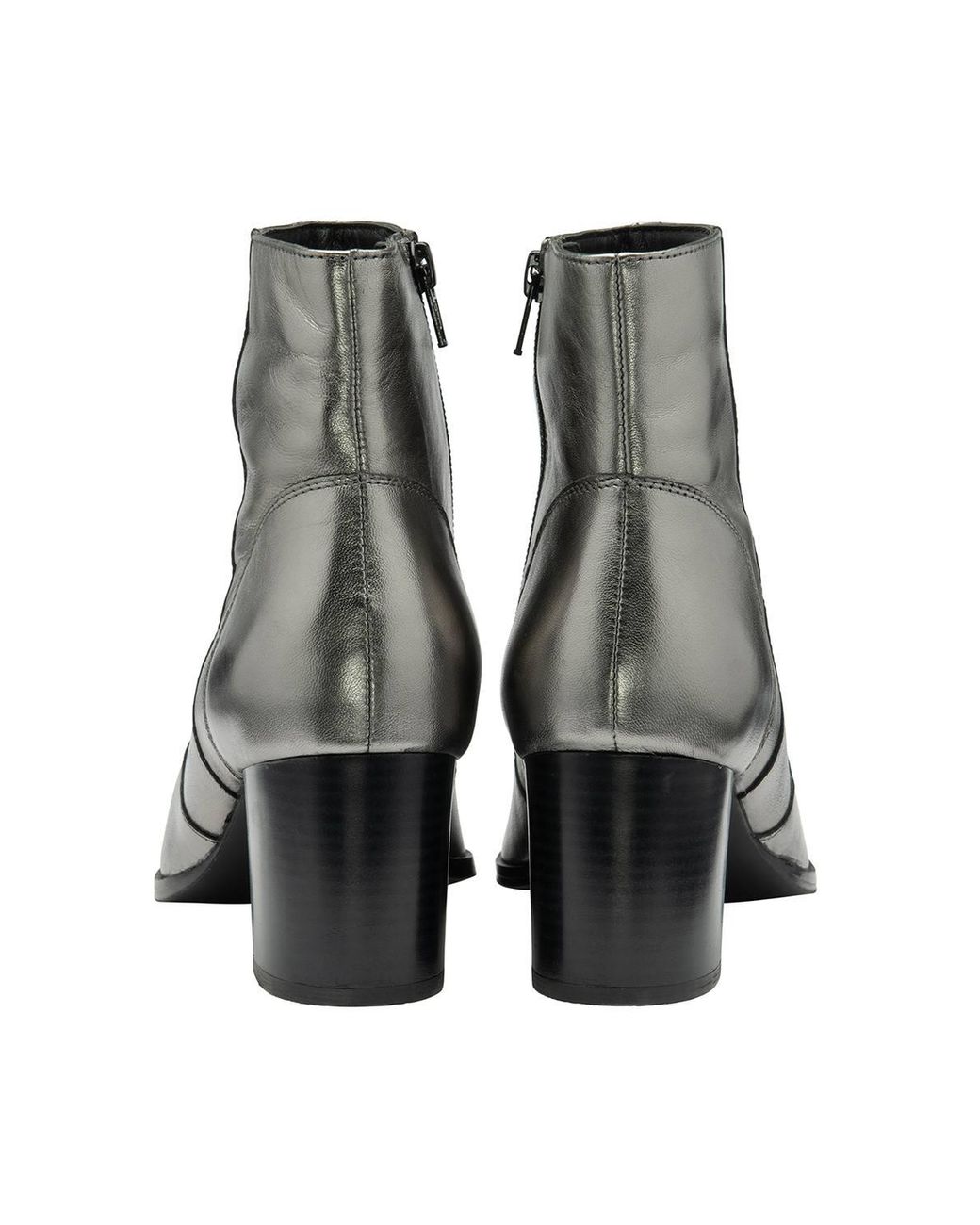 Ravel Gray 'Louth' Leather Ankle Boots