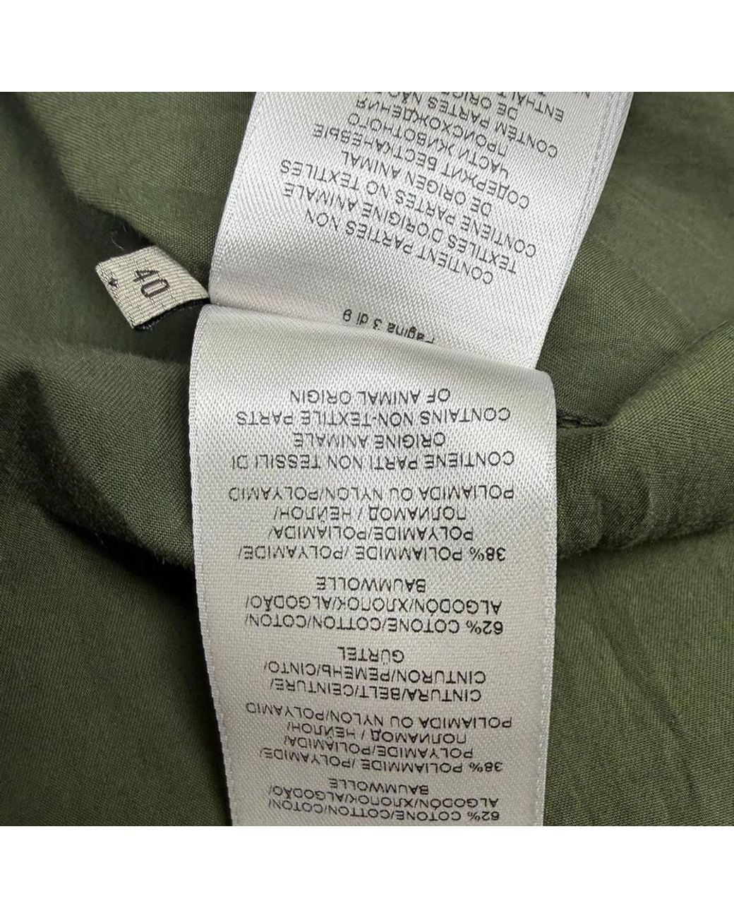 Bottega Veneta Green Preloved Double-Breasted Sleeveless Trench Coat