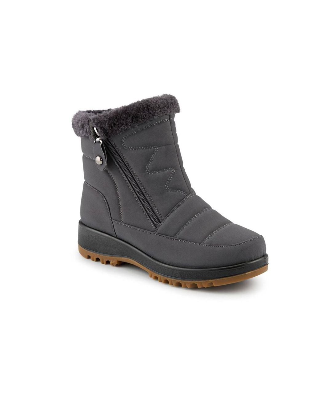 Pavers Black Warm Lined Twin Zip Weather Boots