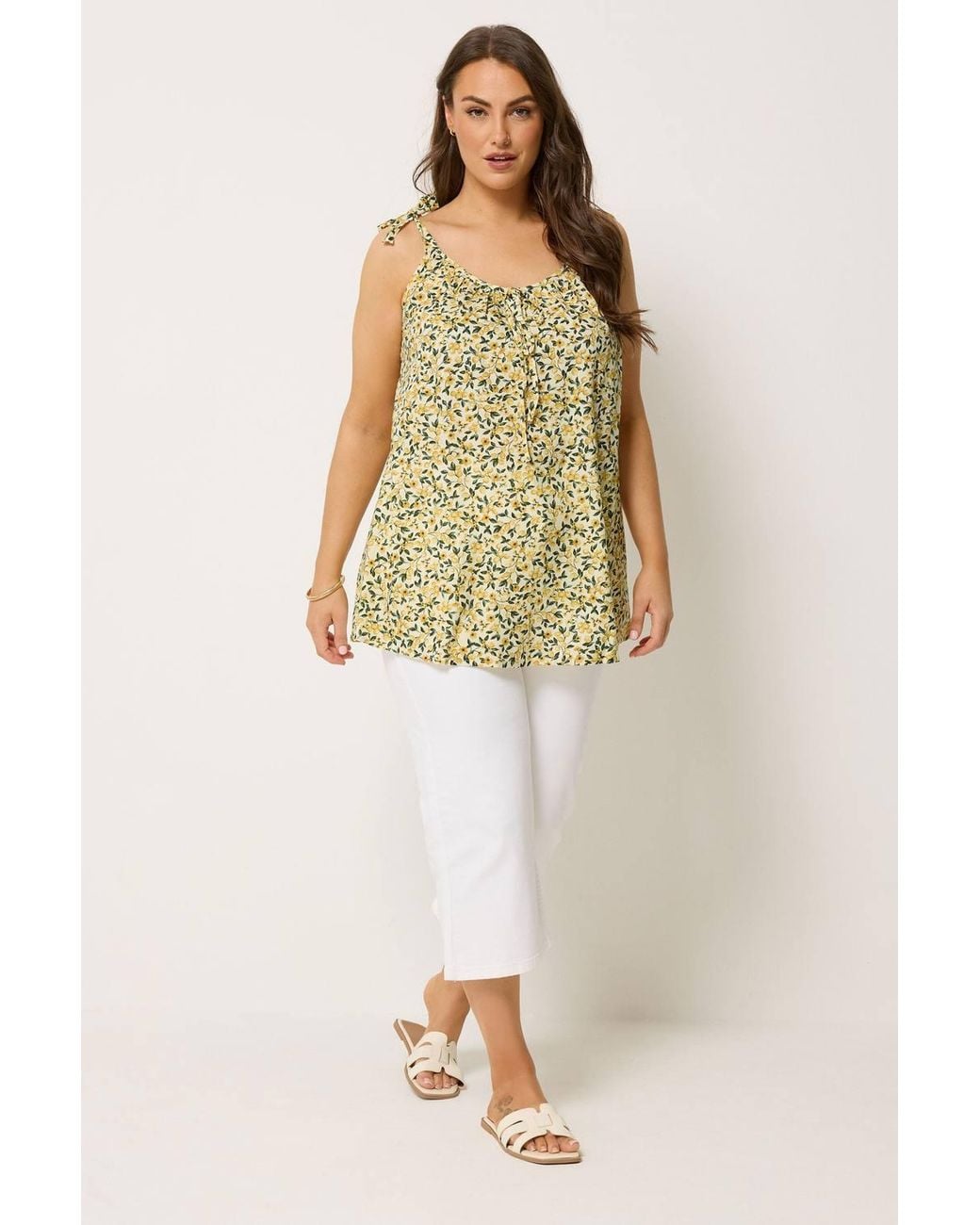 Yours Yellow Lemon Cami Vest Top