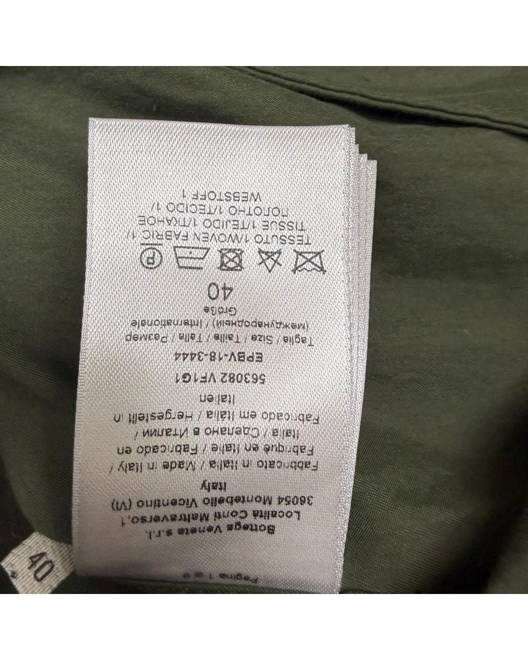 Bottega Veneta Green Preloved Double-Breasted Sleeveless Trench Coat