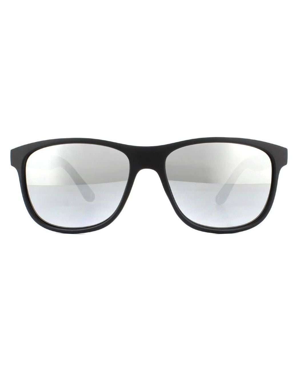 Montana Black Rectangle Mirror Sunglasses