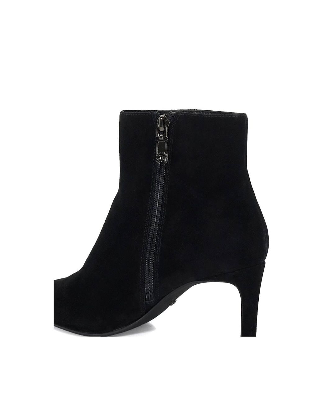 Dune Black Wide Fit 'Obsessively' Suede Ankle Boots