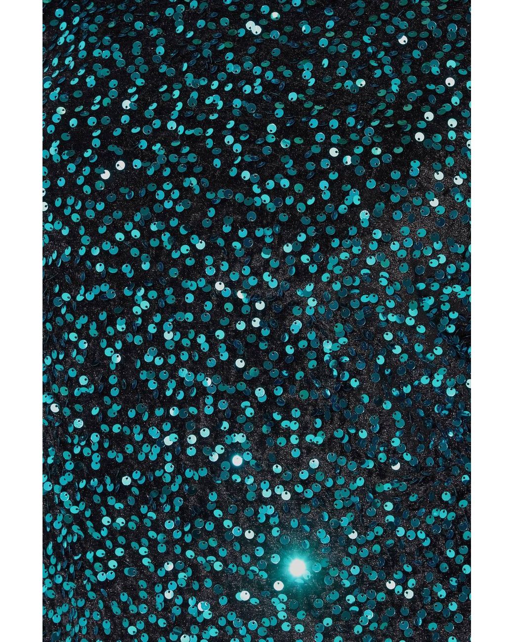 Yours Green Sequin Velvet Shift Dress