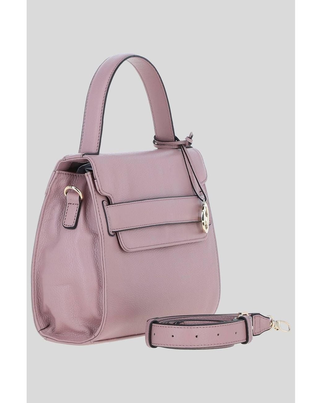 Ashwood Leather Pink 'Ardora' Real Leather Handbag W/ Detachable Crossbody Strap