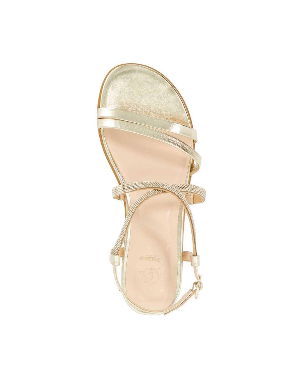 Dune Multicolor Wide Fit 'Lexia' Leather Sandals