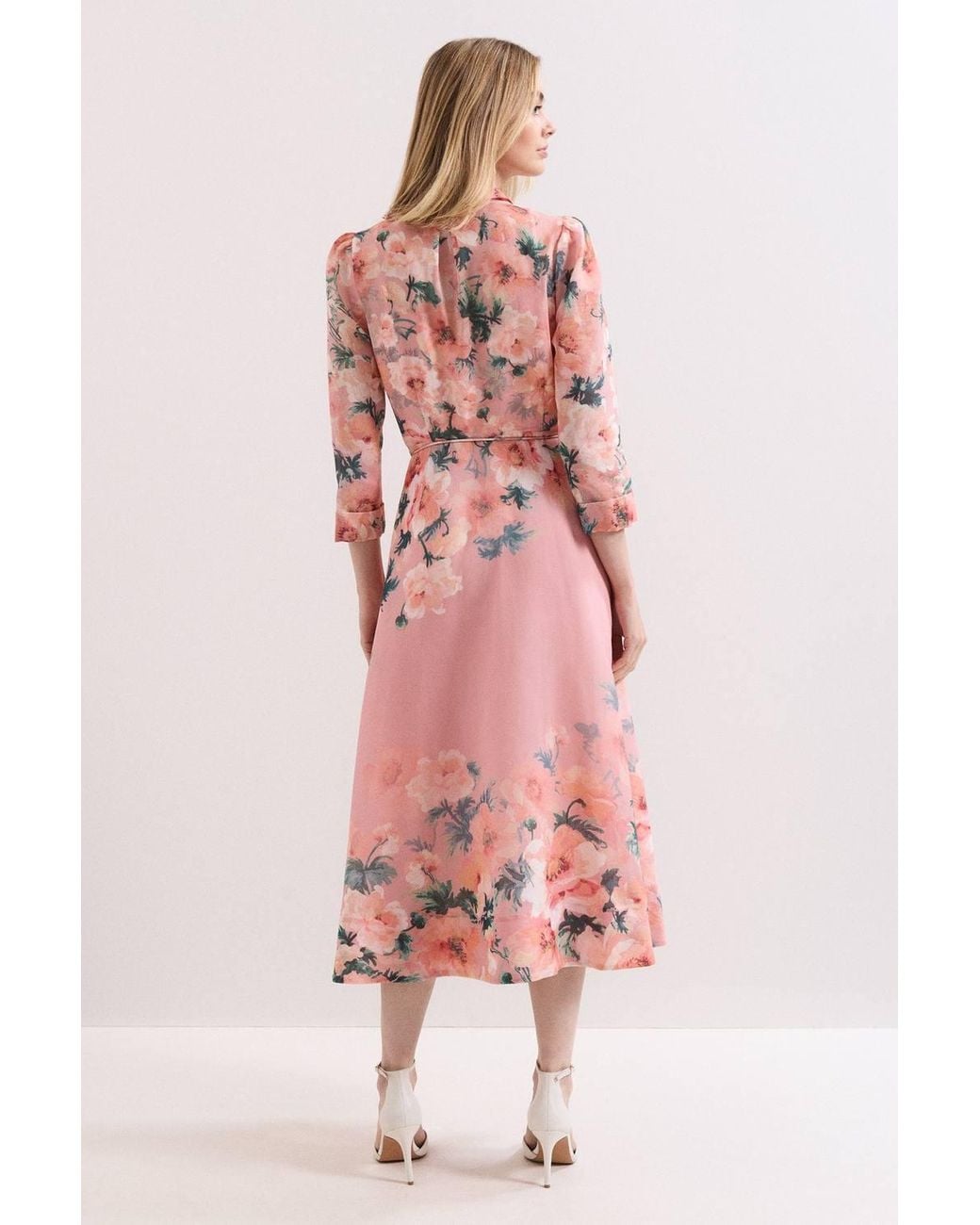 Phase Eight Pink Petite Anabella Floral Dress