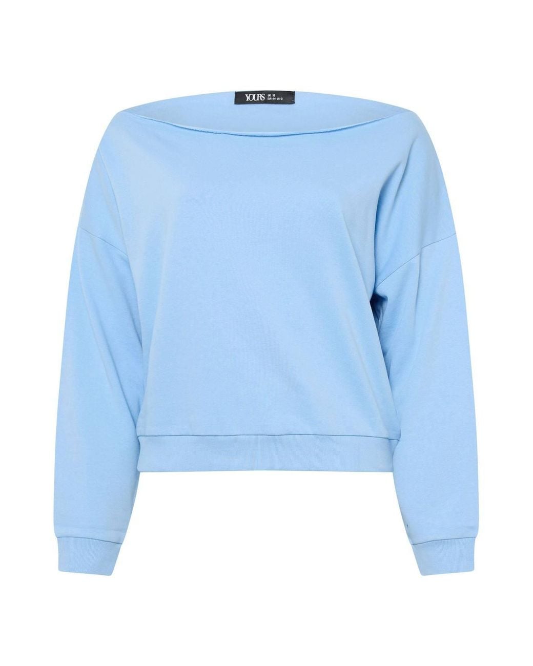 Yours Blue Shoulder Sweatshirt