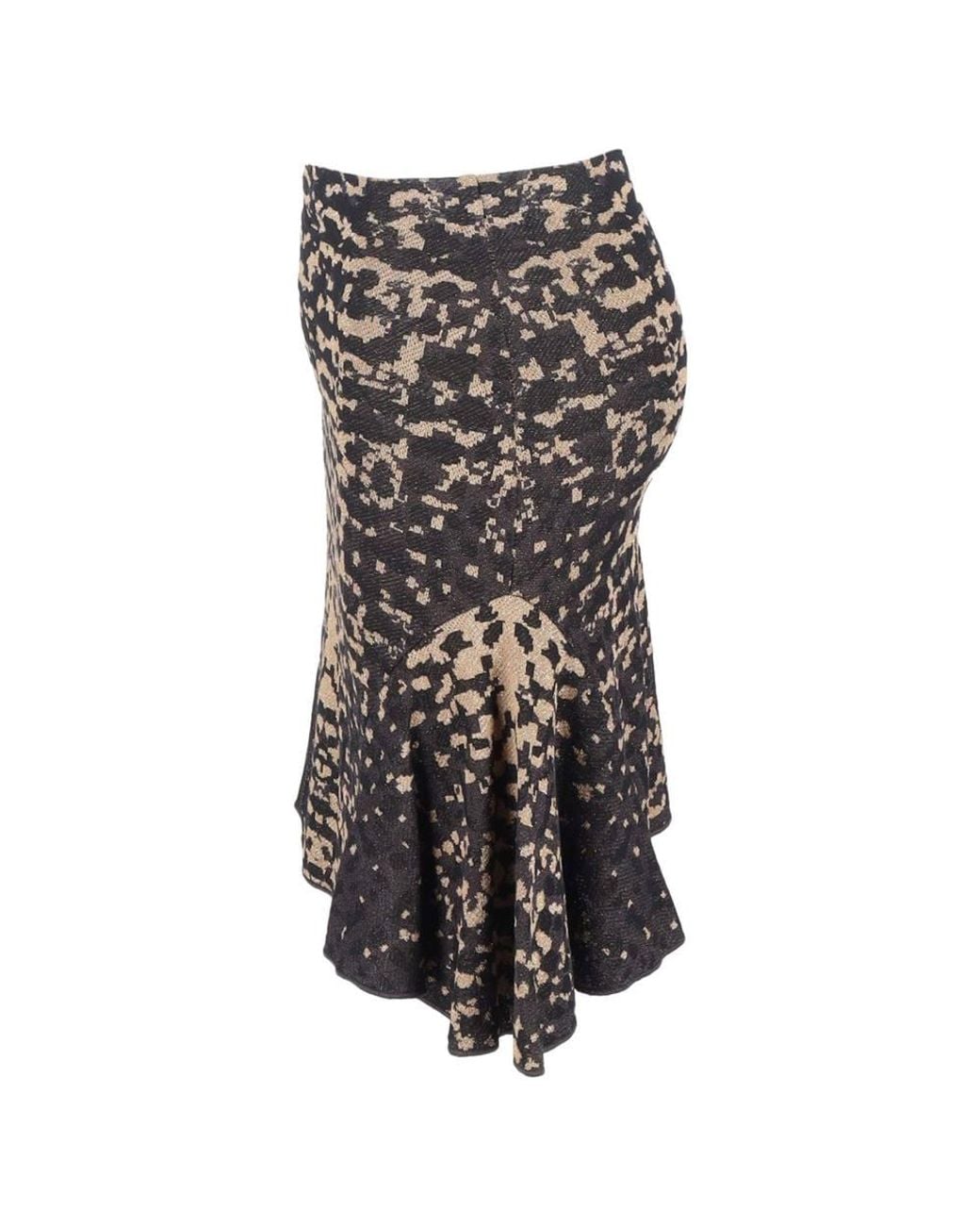 Missoni Black Preloved Printed Knee-Length Mermaid Skirt