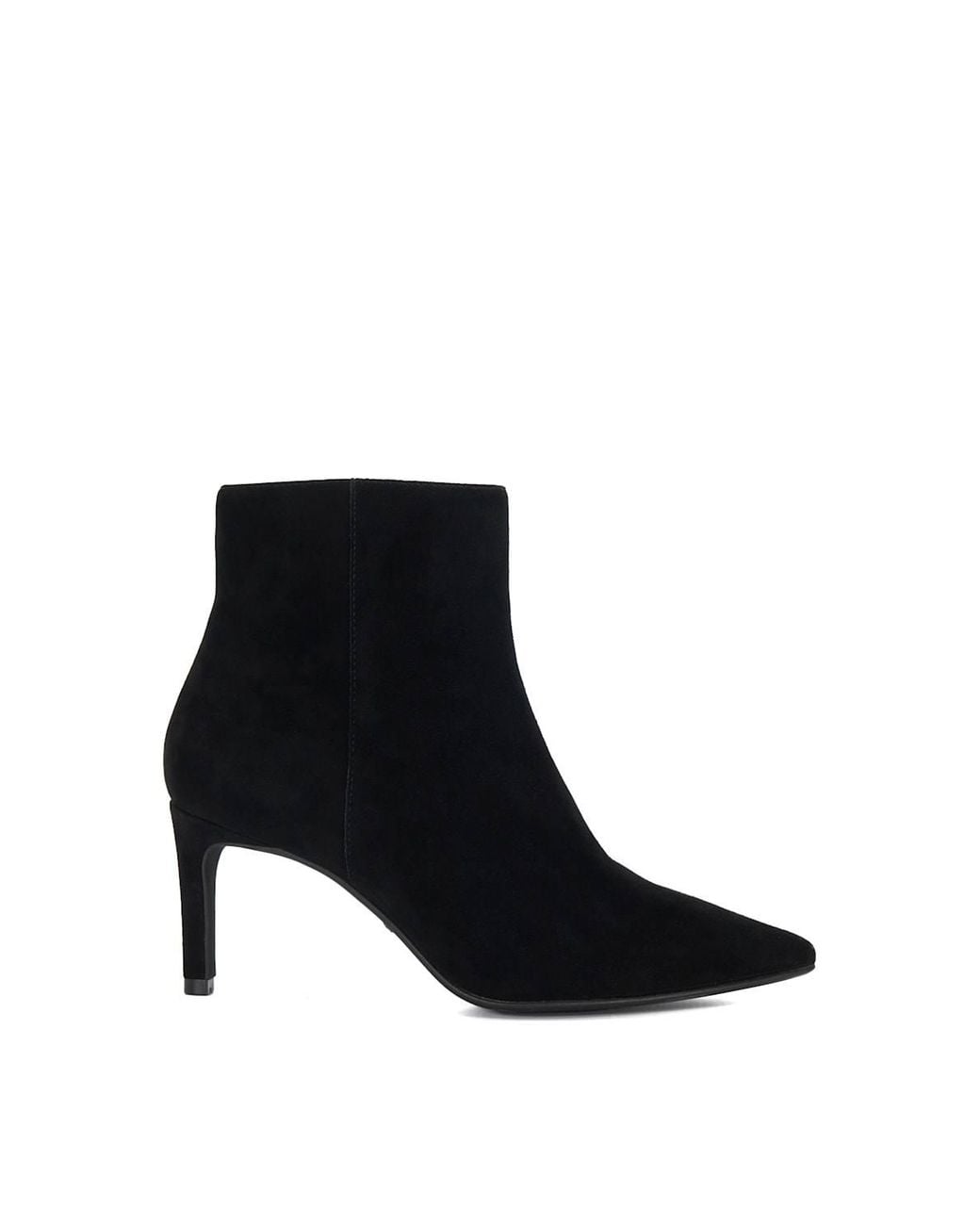 Dune Black Wide Fit 'Obsessively' Suede Ankle Boots
