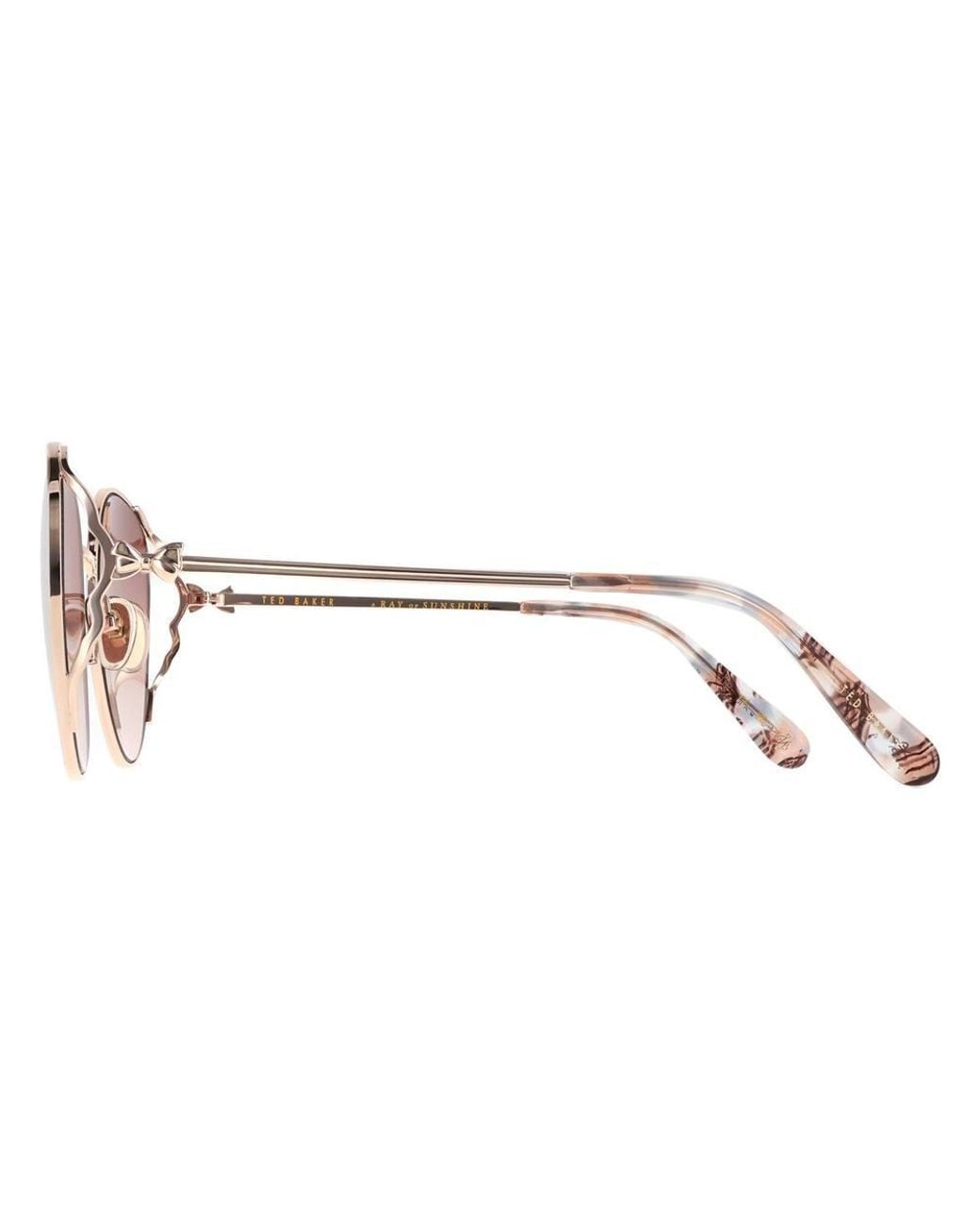 Ted Baker Brown Round Gloss Light Rose Gradient Tb1775 Lake