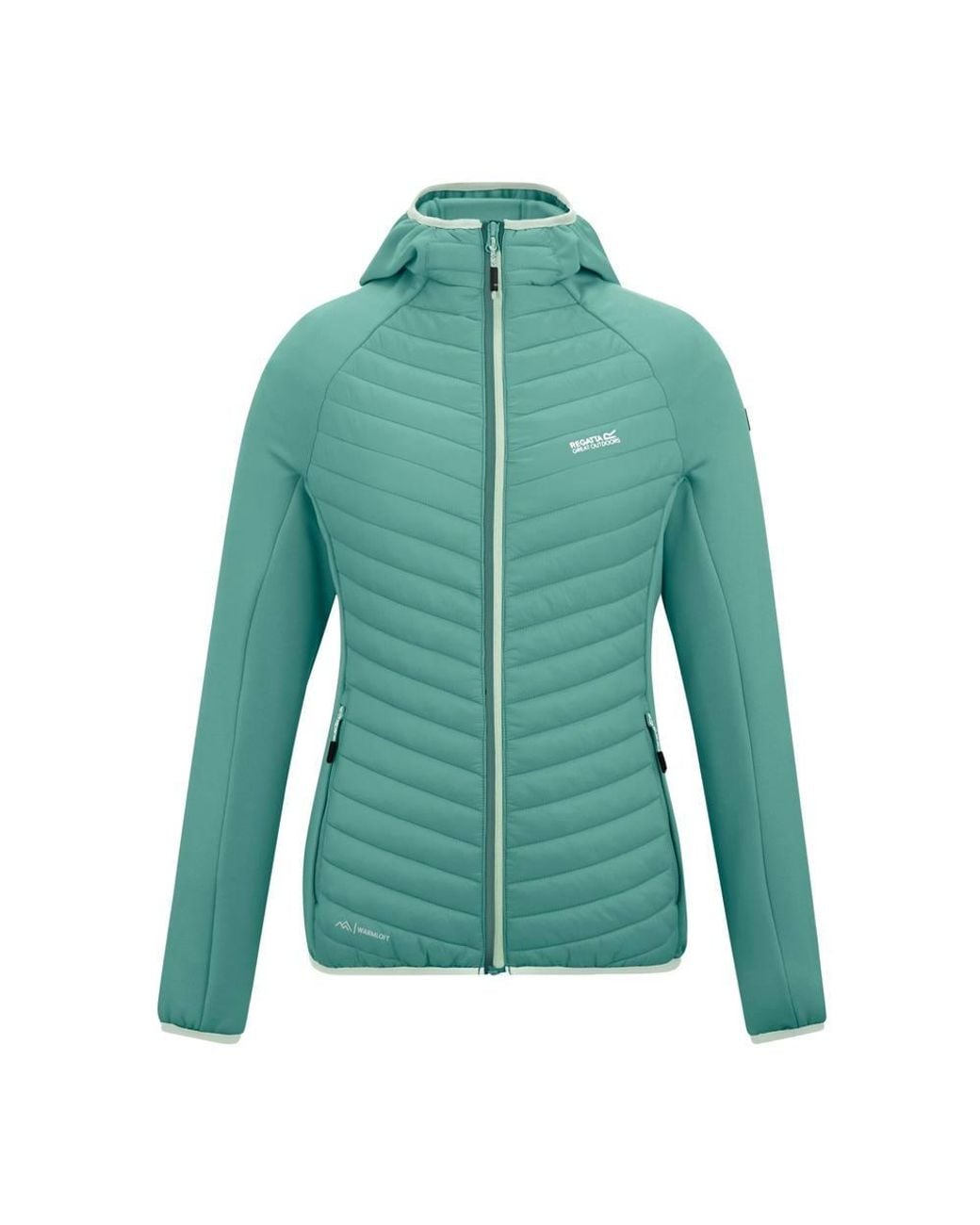 Regatta Green Andreson Stretch Water-Repellent Hybrid Quilted Jacket