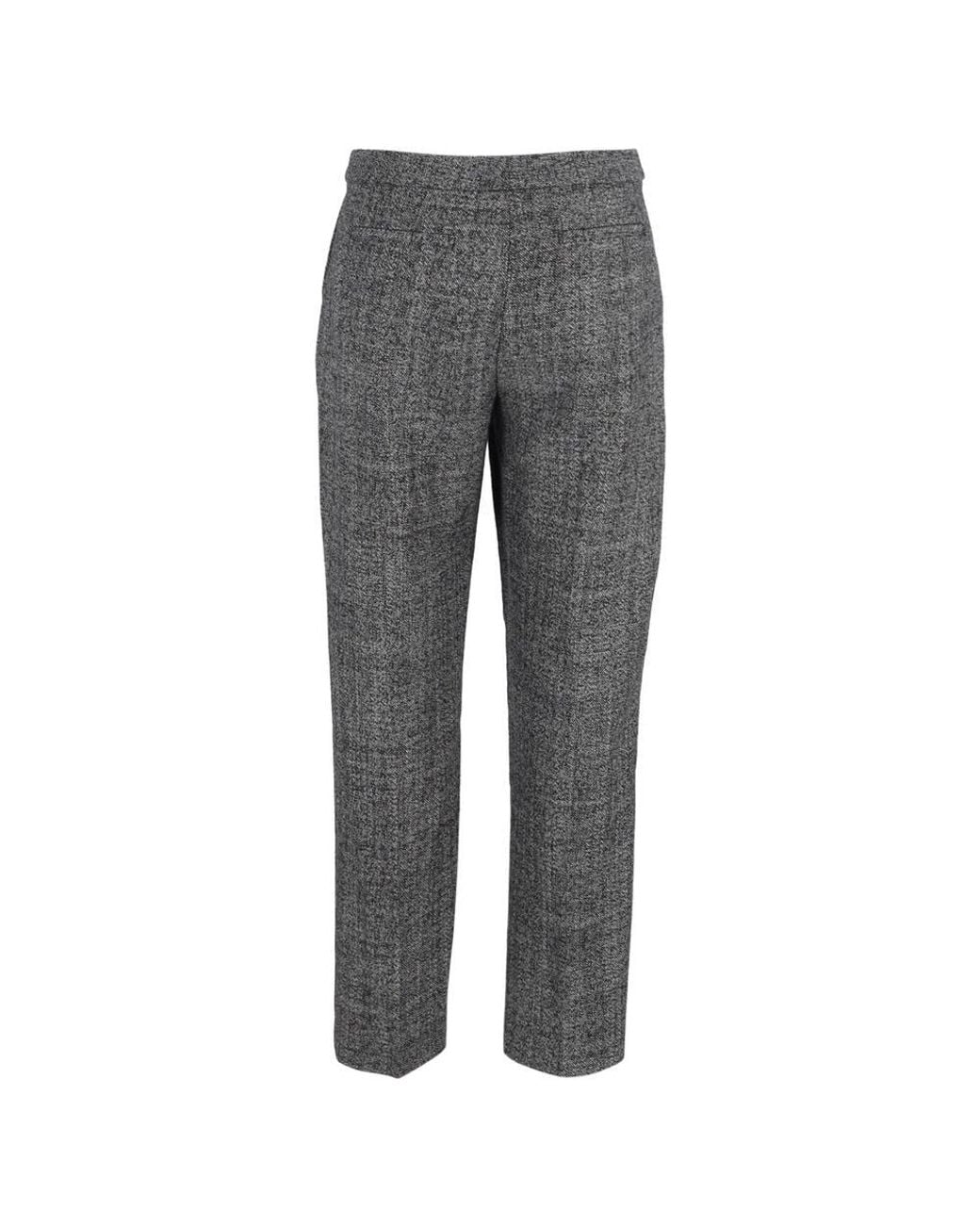 Dries Van Noten Gray Preloved Straight-Leg Trousers
