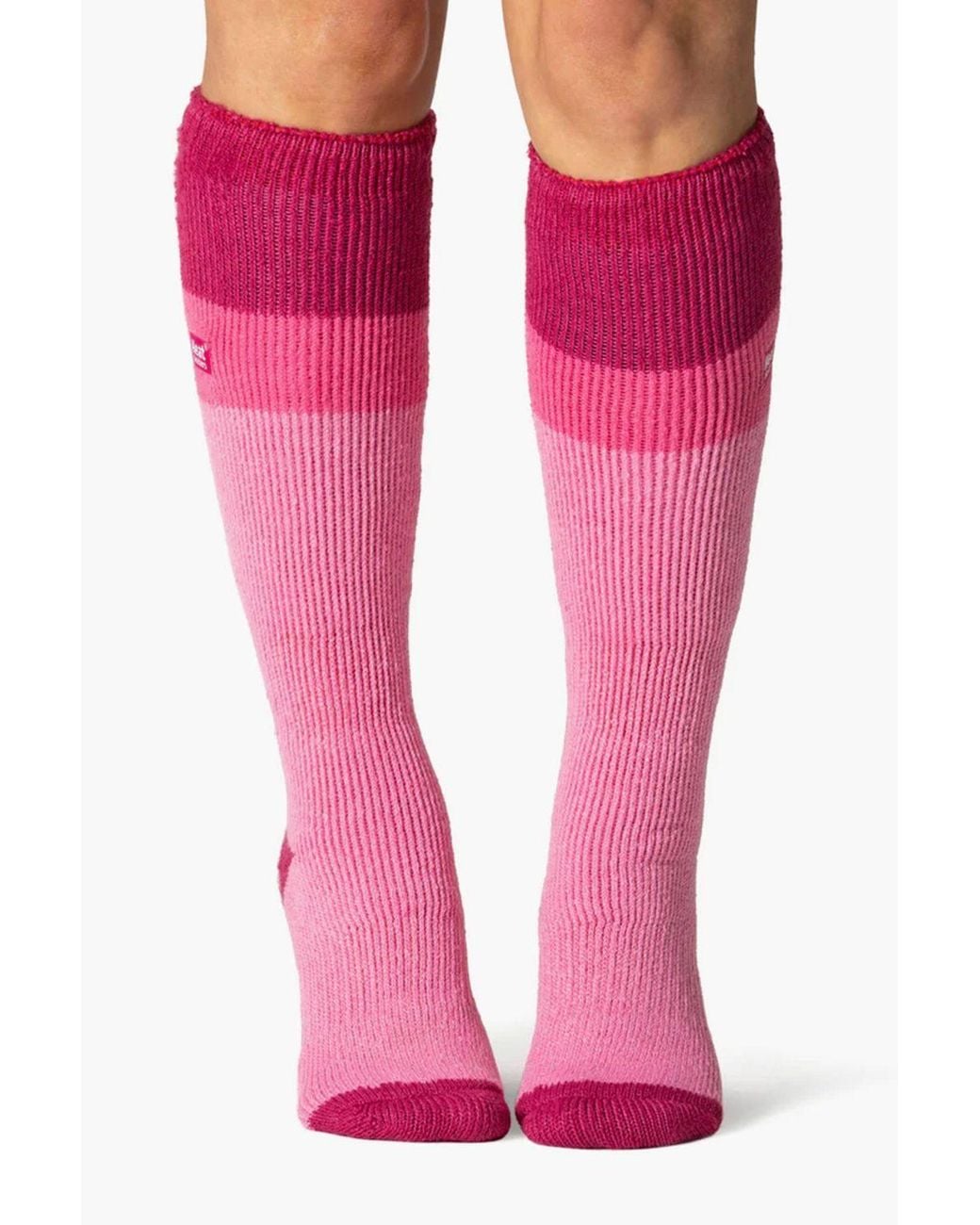 Heat Holders Pink Extra Long 2.3 Tog Winter Knee High Thermal Ski Socks