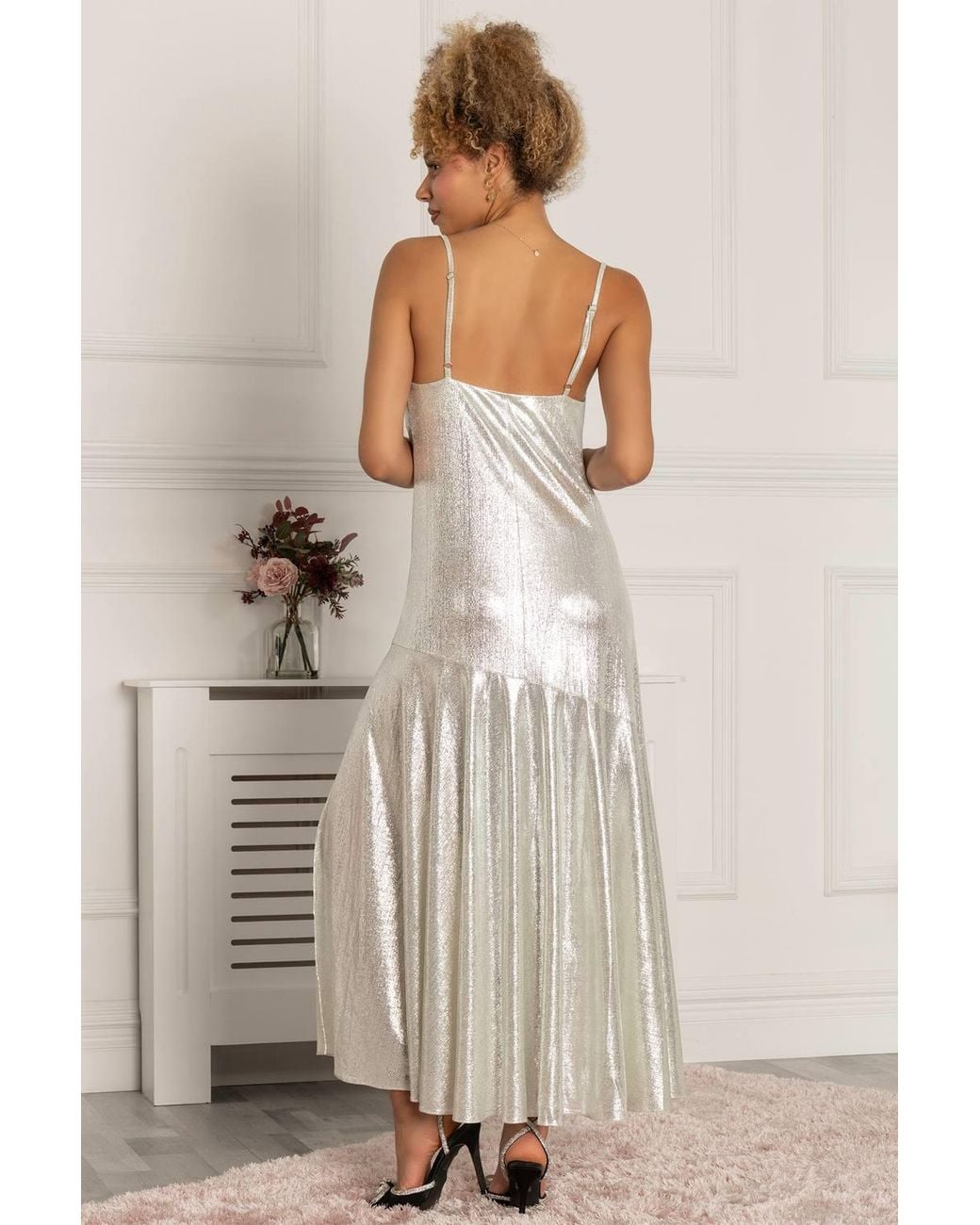 Jolie Moi Natural Ginny Spaghetti Strap Dress