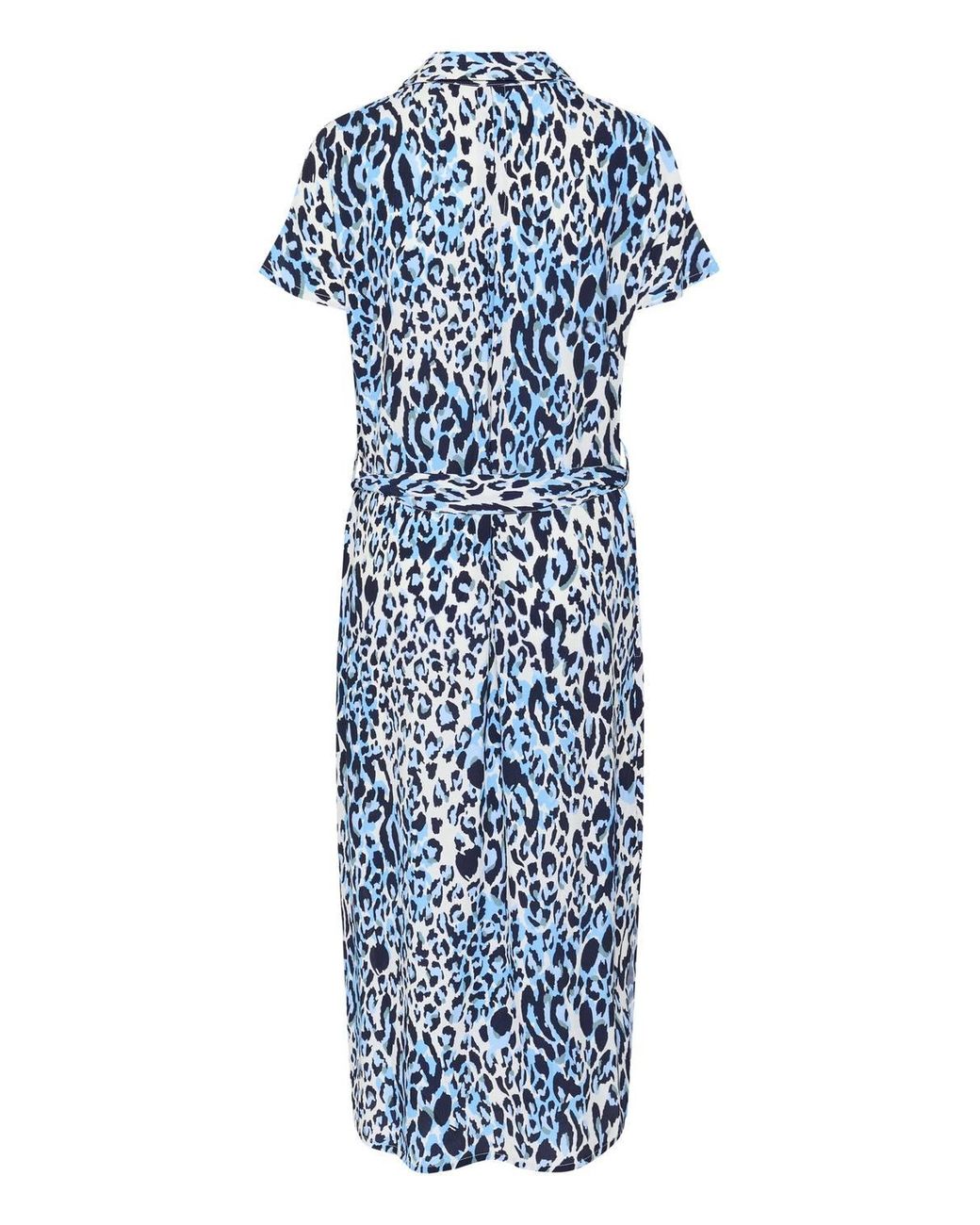 Saint Tropez Blue Blanca Short Sleeve Dress
