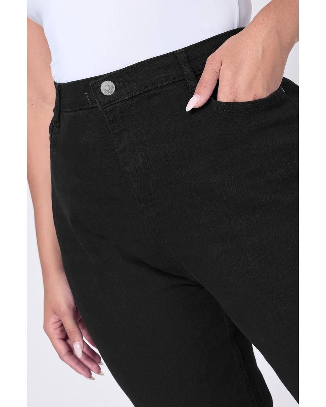 Yours Black Mom Jeans