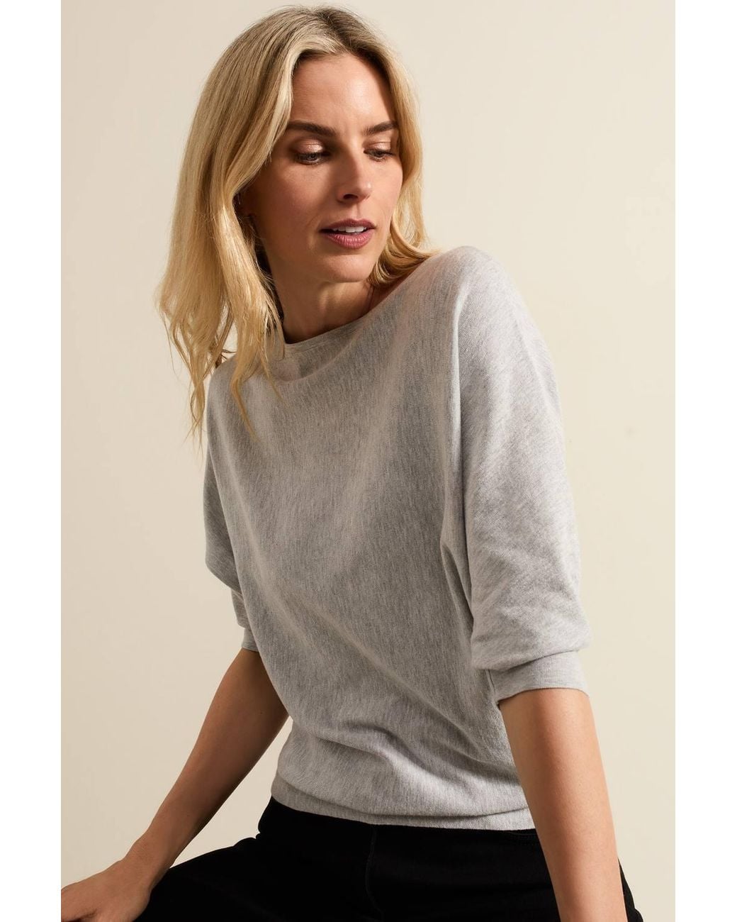 Phase Eight Gray Cristine Knit Jumper