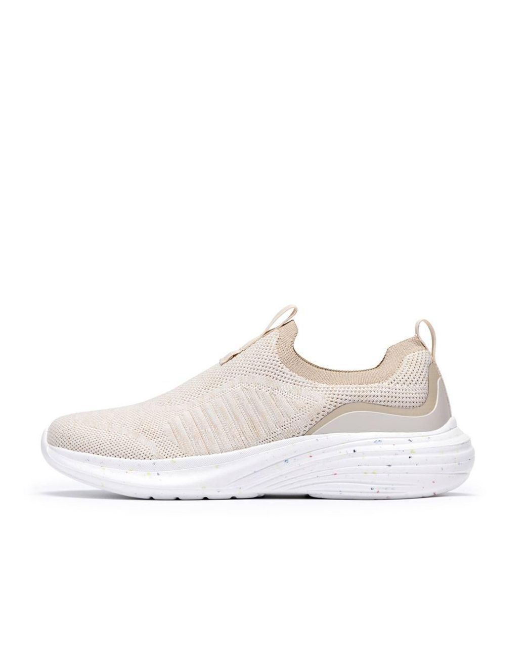 Clarks White Izza Slip Trainers