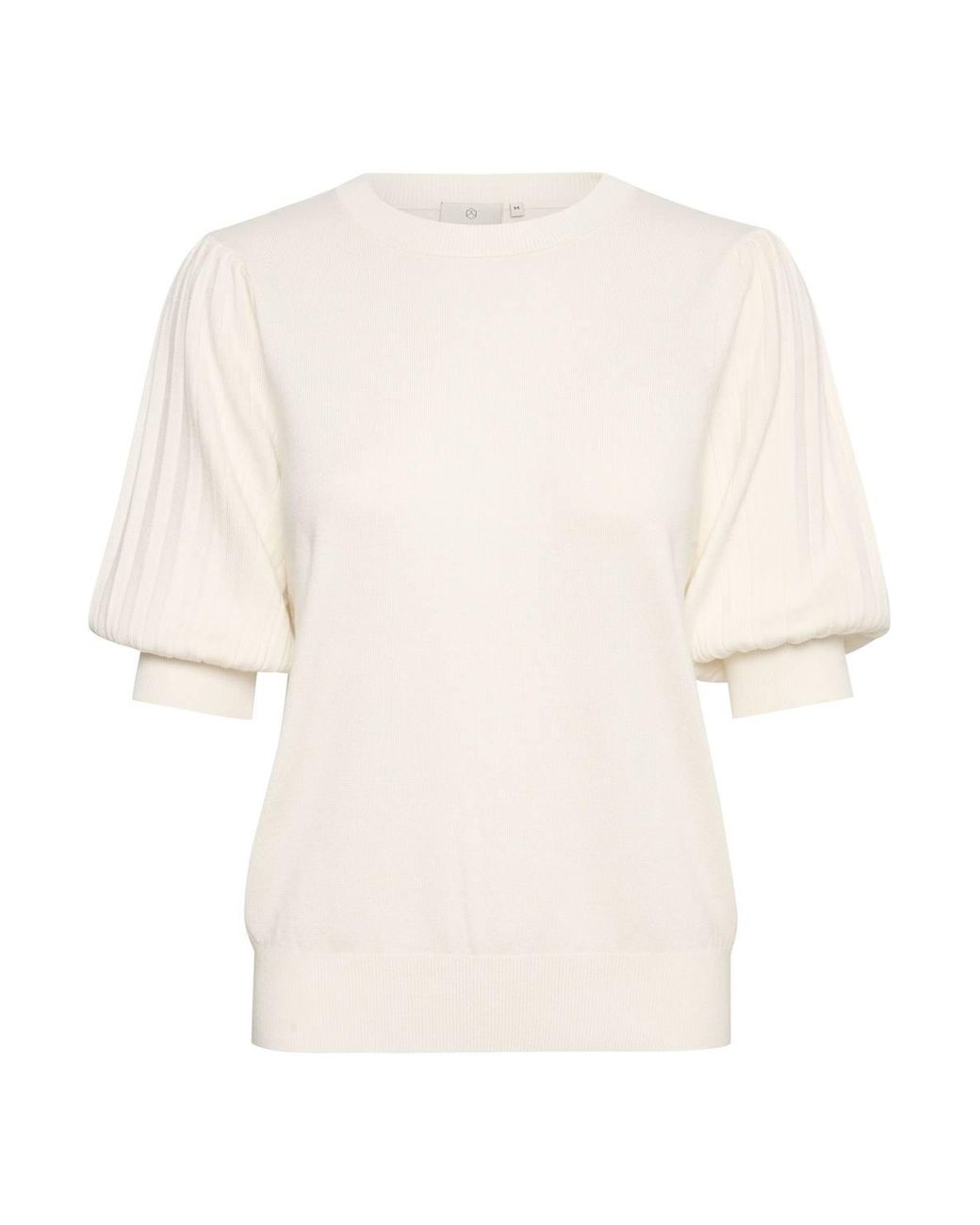 Kaffe Natural Lone Slim Fit Half Sleeve Pullover