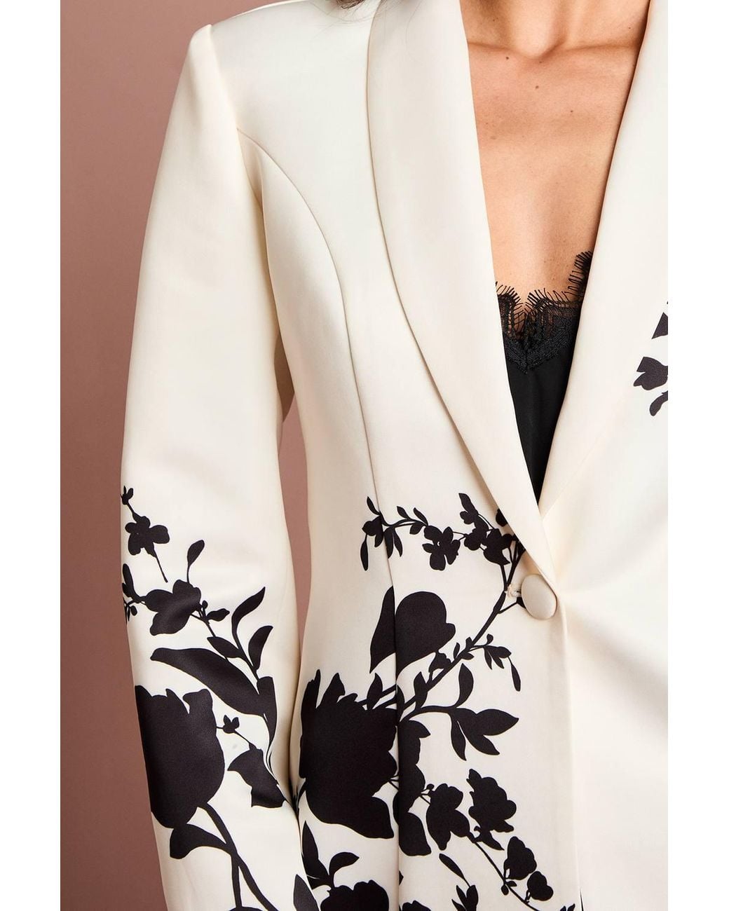 Coast Multicolor Placement Print Floral Blazer