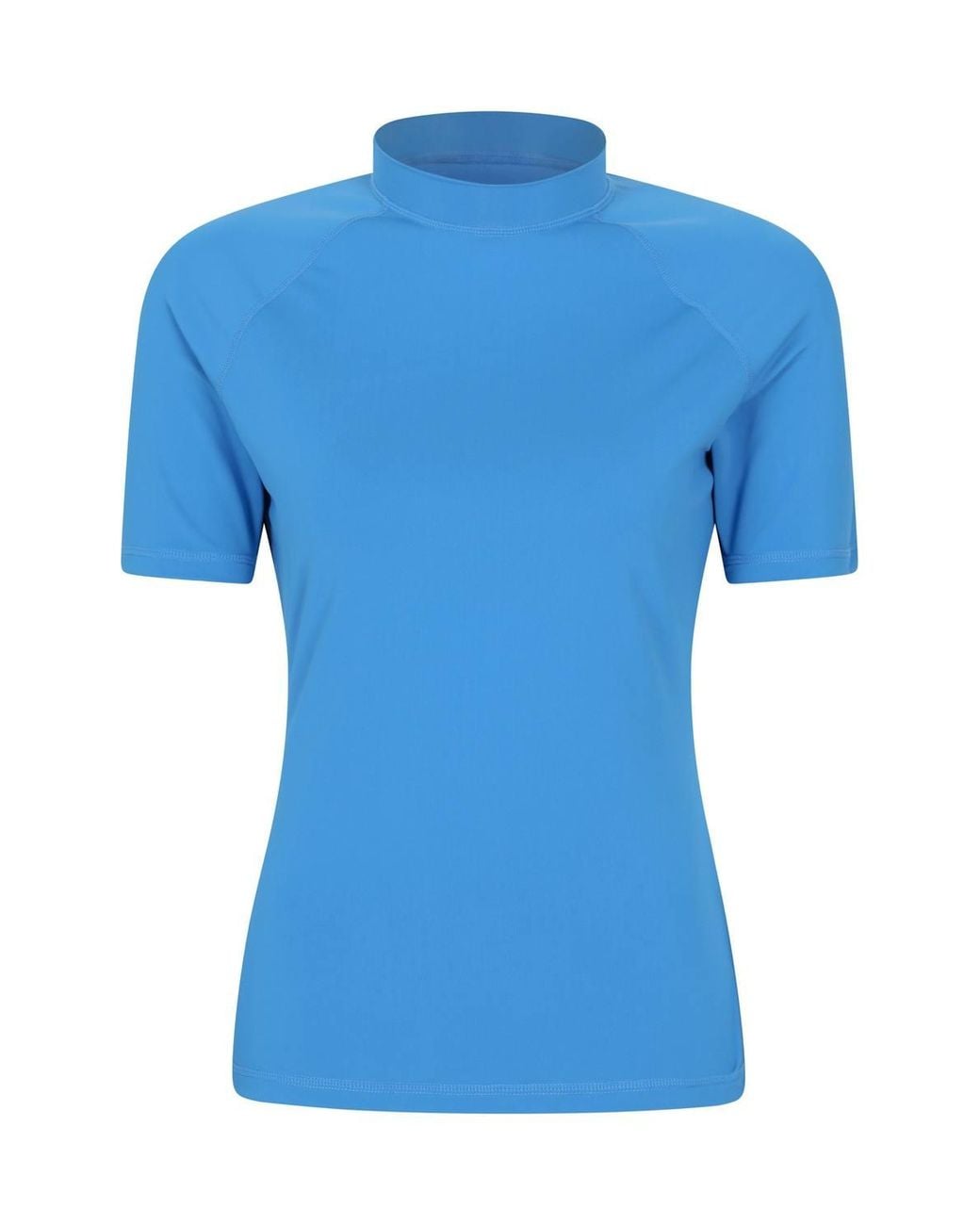 Mountain Warehouse Blue Short Sleeved Quick Drying Stretchy Uv Rash Vest