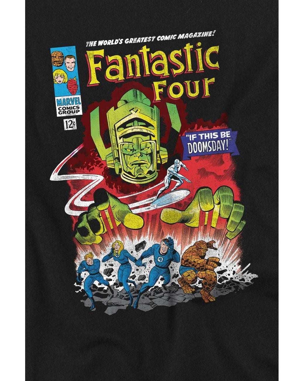 Marvel Black Fantastic Four This Be Doomsday T-Shirt