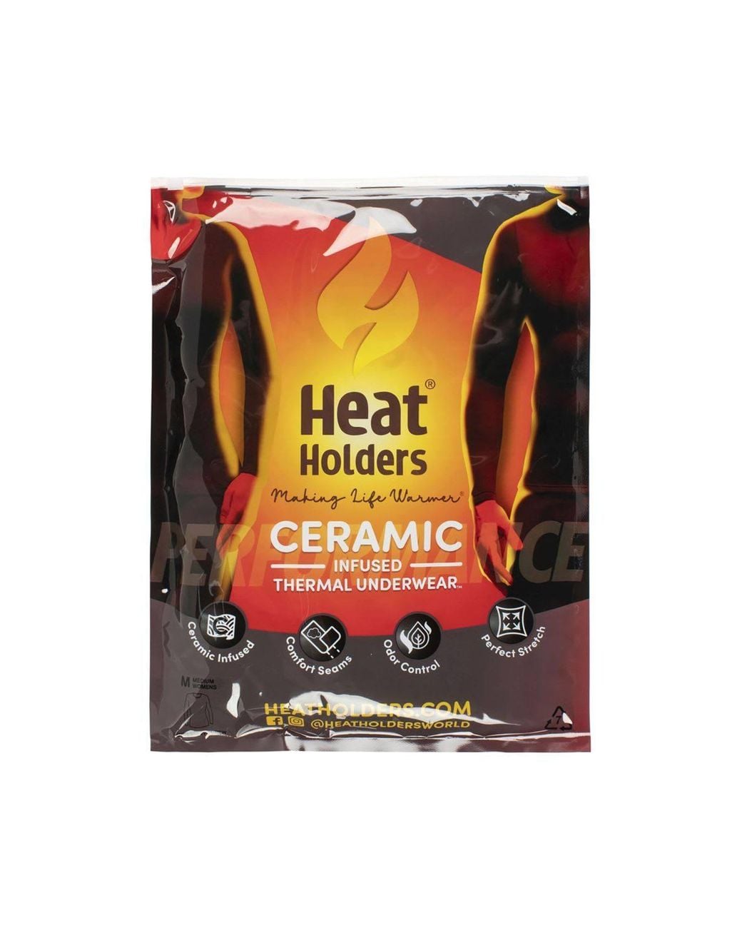 Heat Holders White Ultra Lite Fleece-Lined Thermal Top