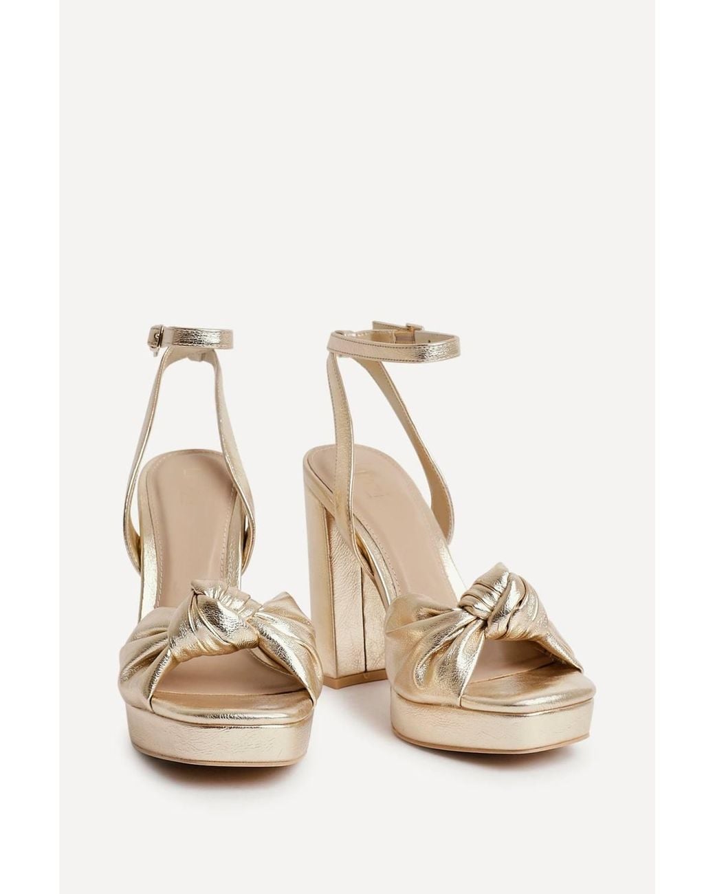 Linzi Natural Ruba Knotted Platform Heels