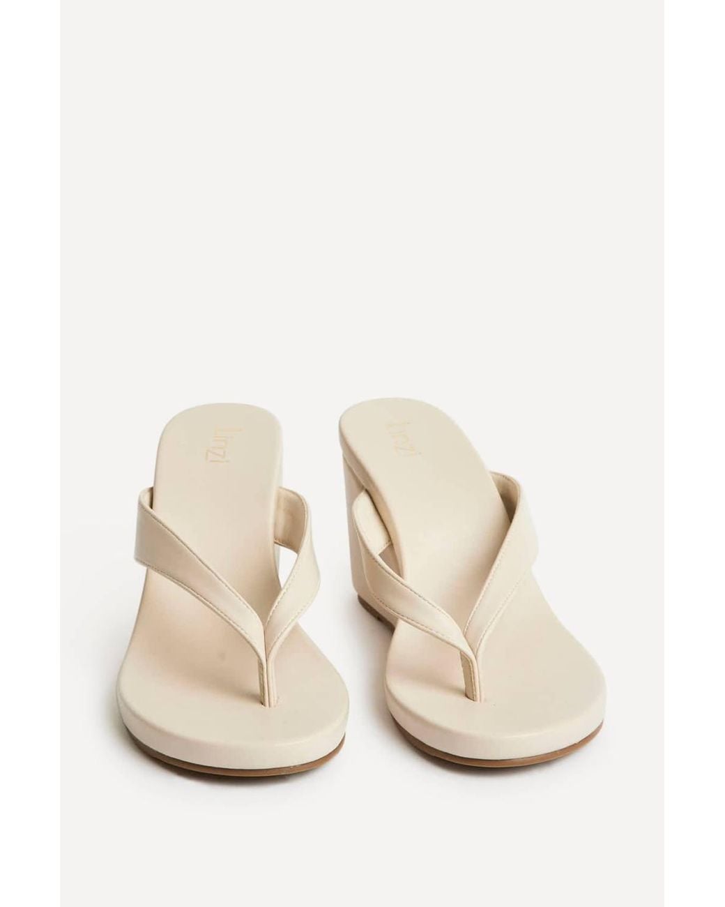 Linzi Natural Joia Wedge Mules