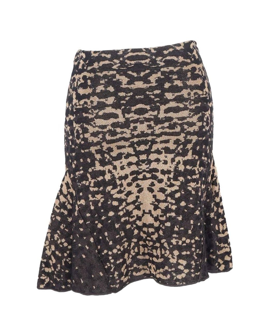 Missoni Black Preloved Printed Knee-Length Mermaid Skirt
