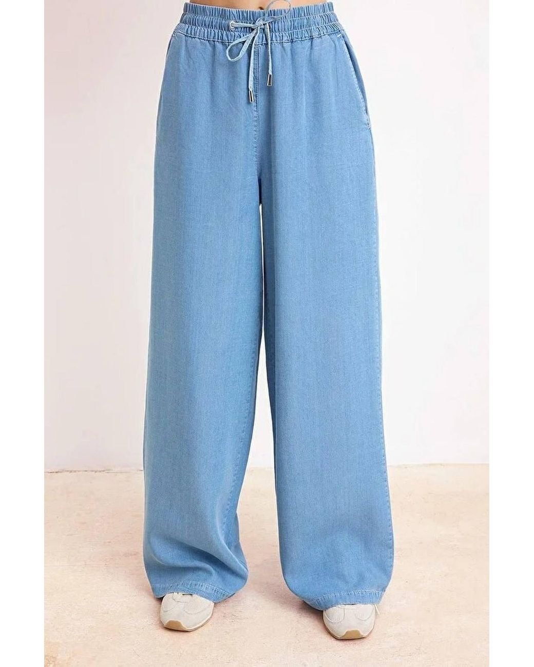 WOVCOR Blue Tencel Denim Co Ord Set