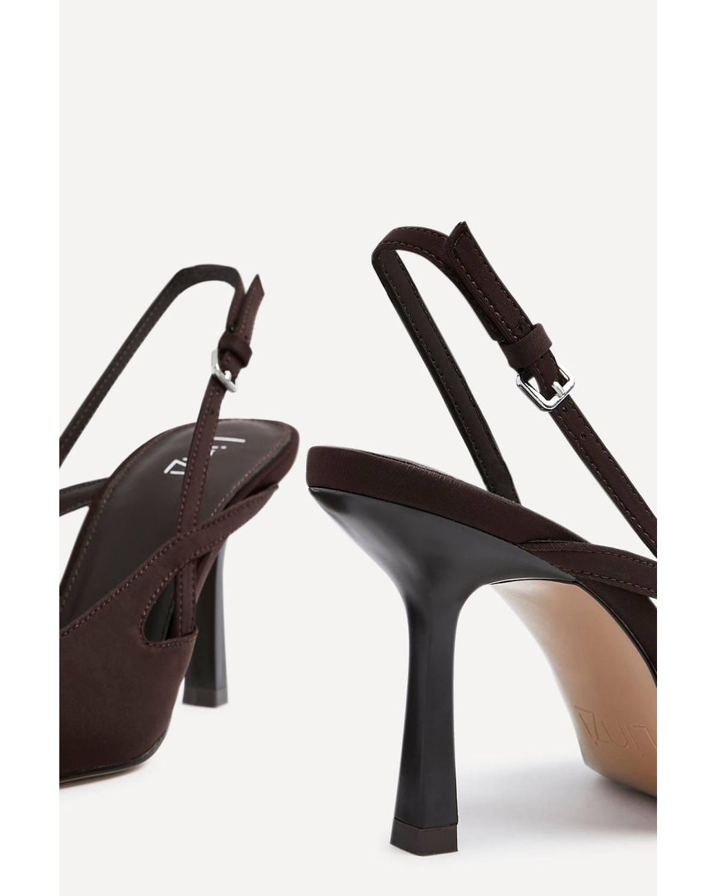Linzi Brown Rhea Scuba Sling Back Court Heels