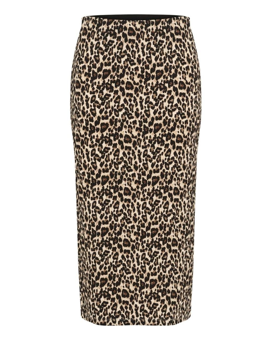 Saint Tropez Natural Ilyssasz Elastic Waist Midi Skirt