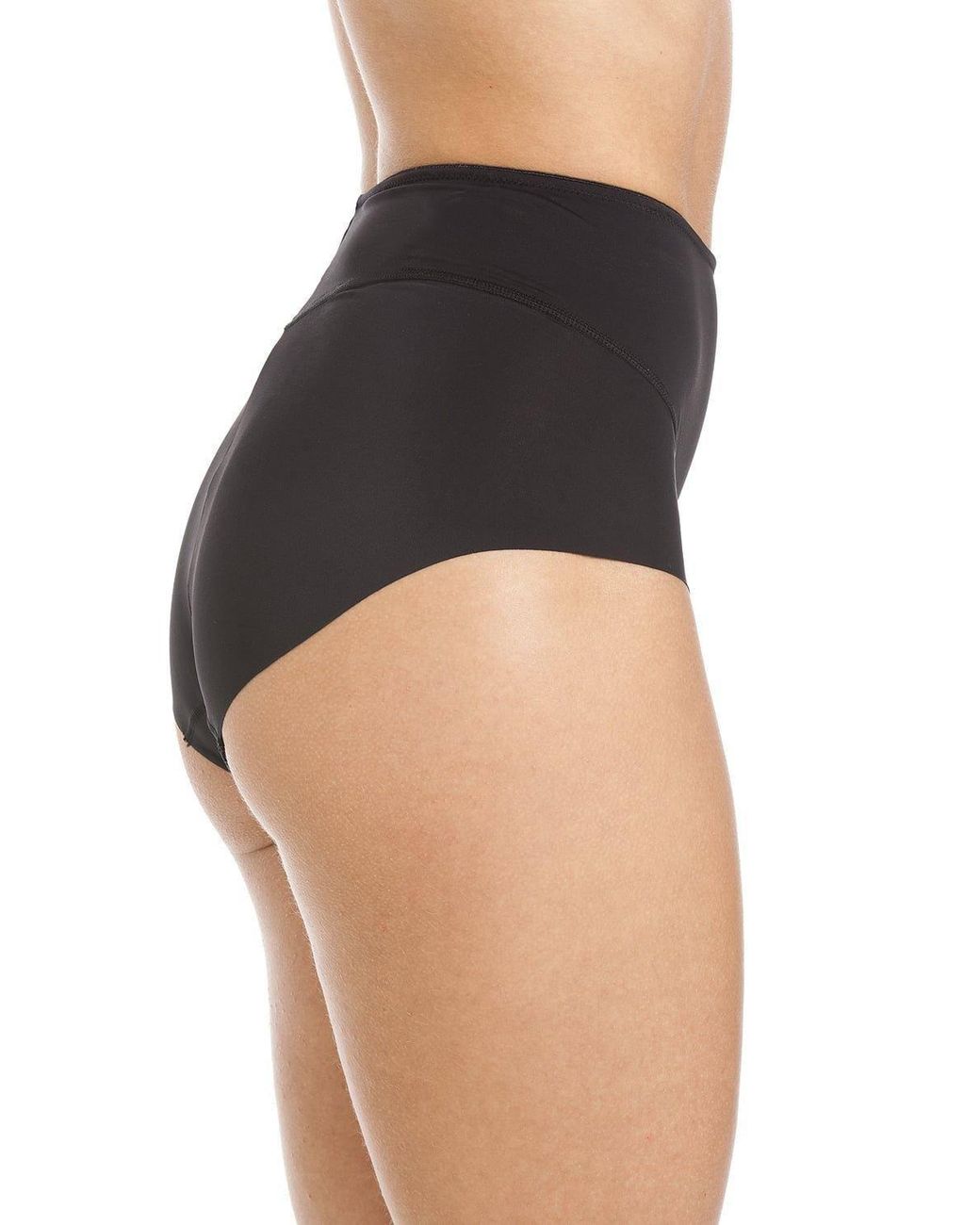 CAMILLE Black Seamless Smooth Control Briefs