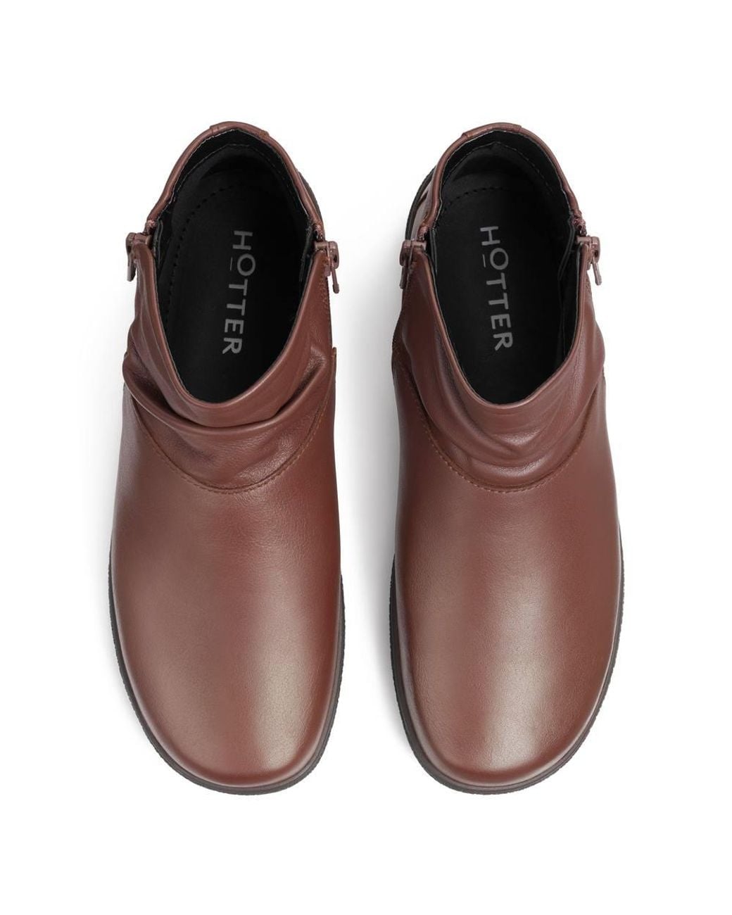 Hotter Brown Extra Wide 'Murmur' Ankle Boots