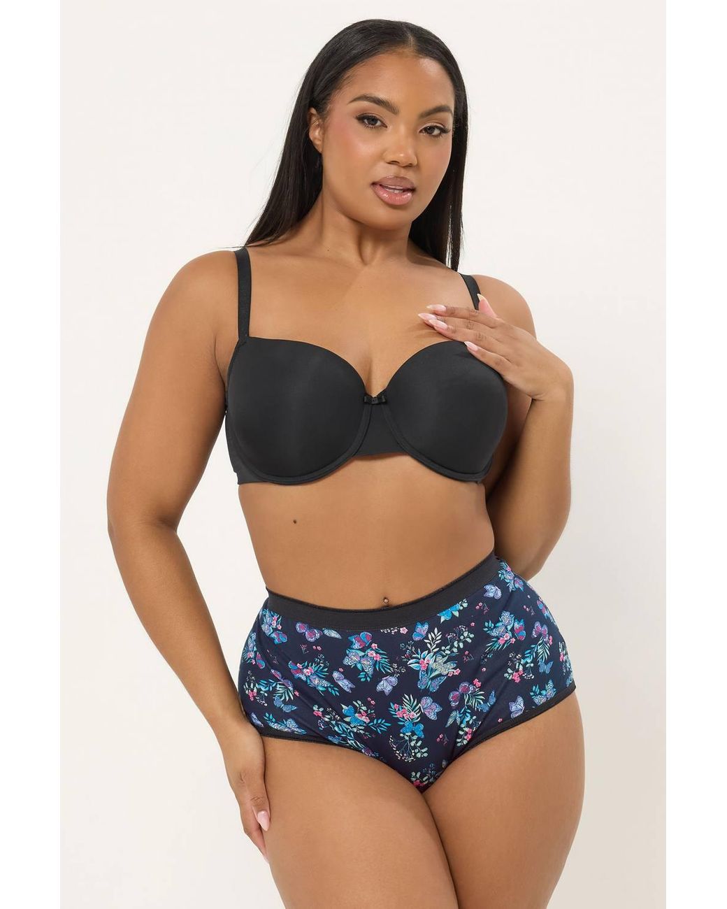 Yours Multicolor 5 Pack High Waisted Full Briefs