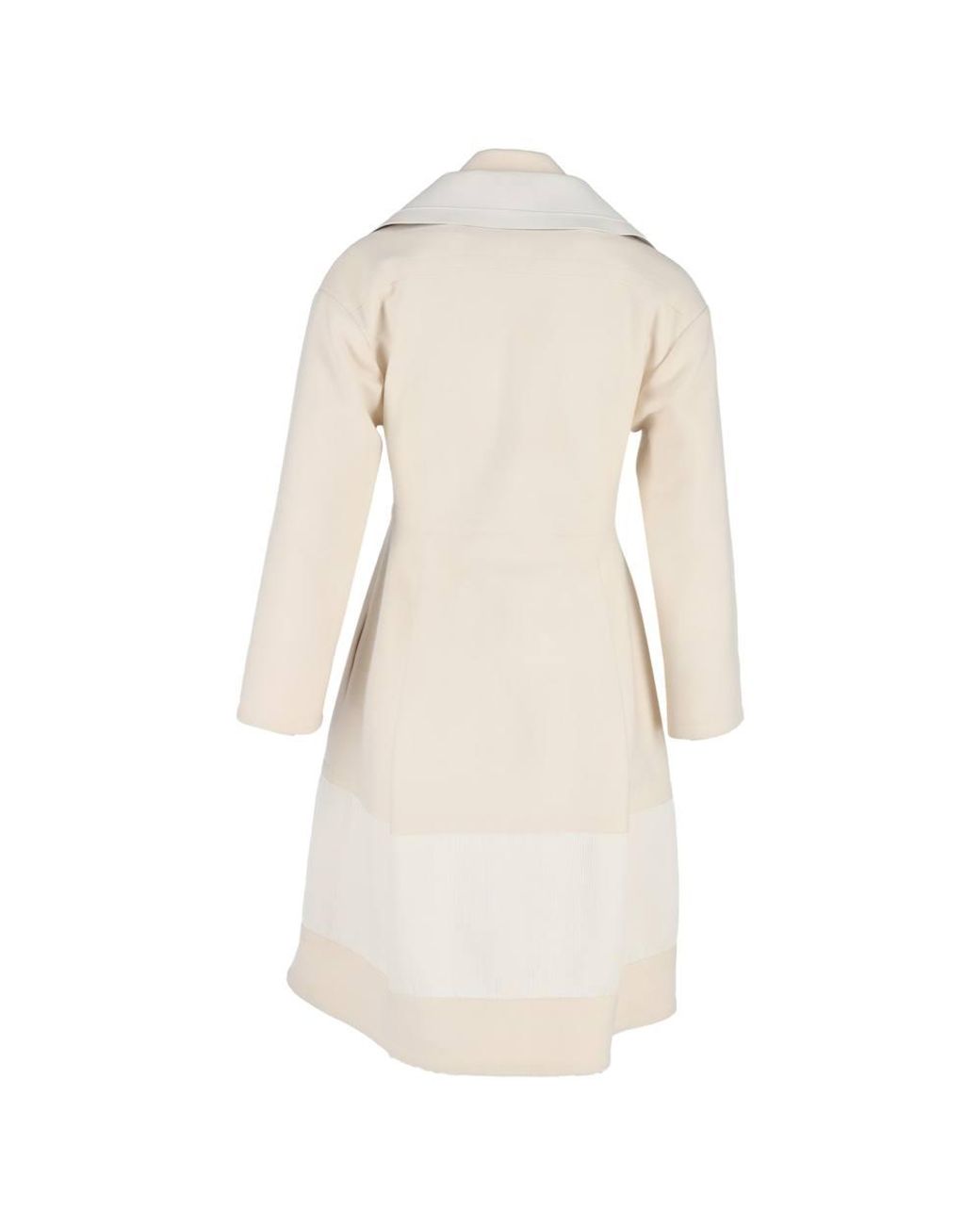 Fendi Natural Preloved Double-Breasted Coat